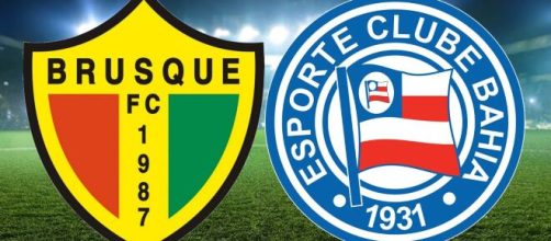 Saiba onde assistir Brusque x Bahia ao vivo (arte Eduardo Gouvea).