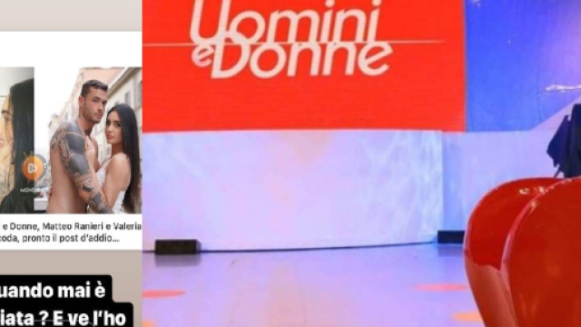 Uomini e Donne, retroscena su Matteo e Valeria: 'Non &egrave; mai cominciata la loro storia'.