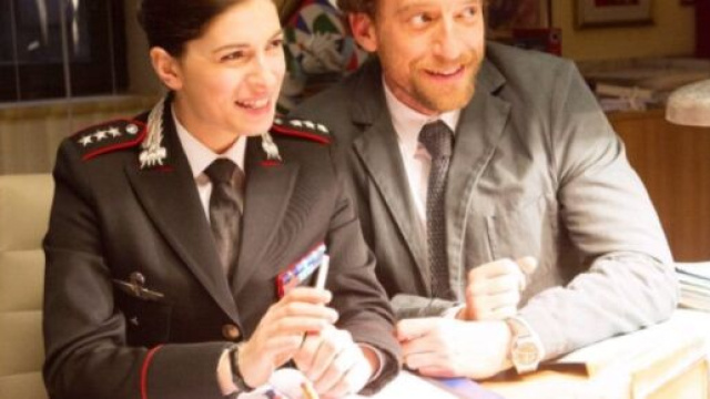 Anna e Marco in una scena di Don Matteo.