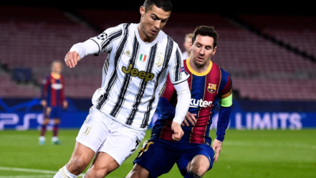 Cristiano Ronaldo e Messi (foto di repertorio).