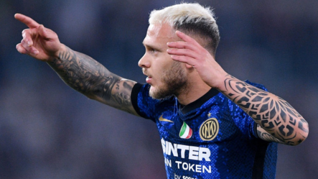 In foto Dimarco, difensore dell'Inter.
