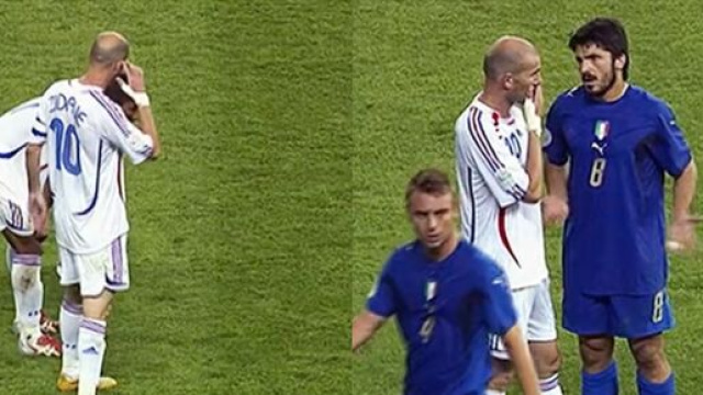 Zidane en 2006 lors de la finale de la Coupe du monde 2006. (cr&eacute;dit Twitter)