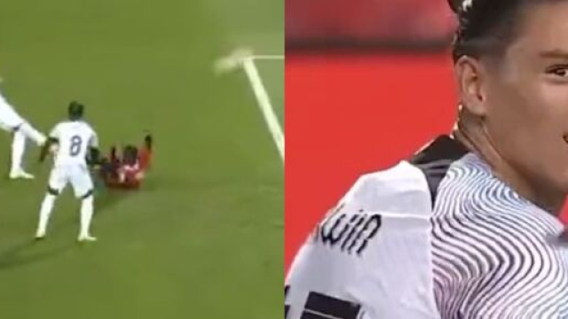 Darwin Nunez rate l'immanquable face &agrave; Manchester United. (cr&eacute;dit Twitter)