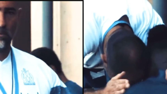 Dimitri Payet et Igor Tudor apr&egrave;s un entrainement intensif &agrave; l'OM. (cr&eacute;dit Twitter)