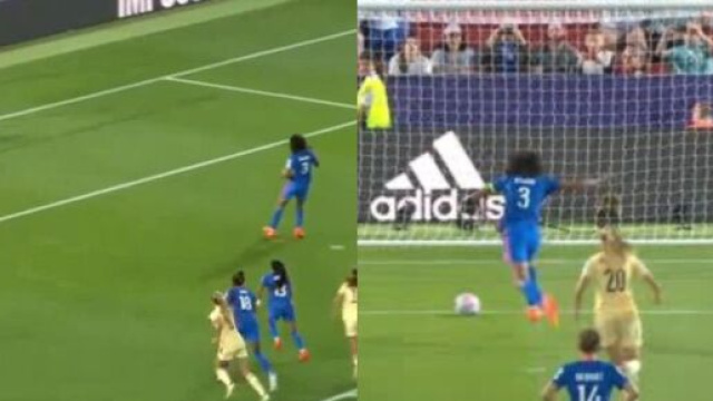 Wendie Renard est pass&eacute; &agrave; c&ocirc;t&eacute; face &agrave; la Belgique. (cr&eacute;dit Twitter)