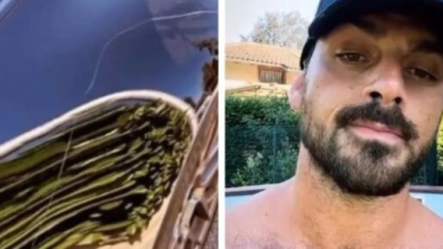 Michele Morrone sbotta sui social per l'auto rigata
