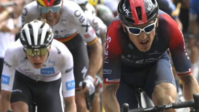 Geraint Thomas &egrave; terzo in classifica al Tour de France.