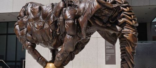 Brian Jungen's "Couch Monster" (Image source: courtesy Art Gallery of Ontario)