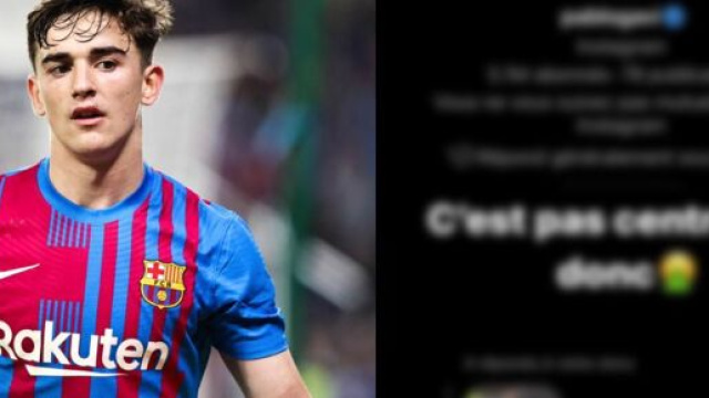 Gavi pris par la patrouille sur Instagram. (cr&eacute;dit Twitter et Instagram)