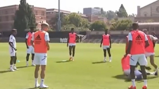 Antonio R&uuml;diger tacle s&eacute;v&egrave;rement Eden Hazard et le blesse &agrave; l'entra&icirc;nement (capture YouTube)