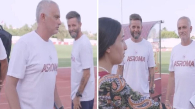 Jos&eacute; Mourinho t&eacute;moin d'une demande en mariage improbable Source : Capture Twitter