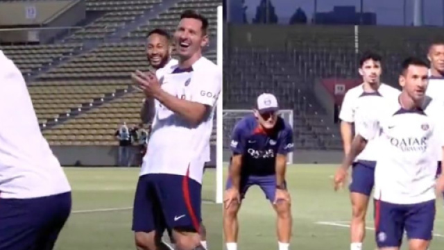 Messi tr&egrave;s heureux de porter les couleurs du PSG. (cr&eacute;dit Twitter)