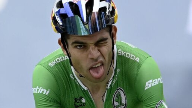 Wout Van Aert, maglia verde del Tour de France.