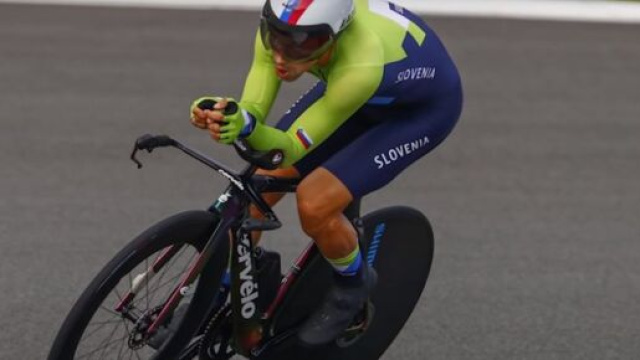 Ciclismo, il campione olimpico Primož Roglič.