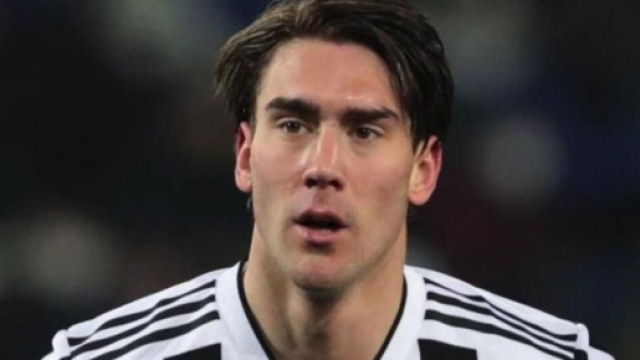 In foto Dusan Vlahovic, giocatore della Juventus.