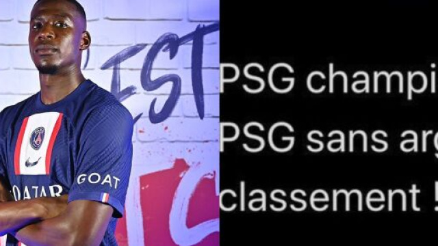 Mukiele vient de signer officiellement au PSG ce mardi. (cr&eacute;dit Twitter)