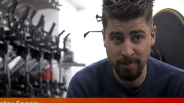 Il tre volte campione del mondo di ciclismo Peter Sagan.