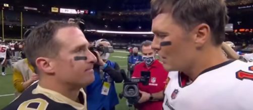 Brees' last game was against Brady and the Bucs (Image source: NFL/YouTube)