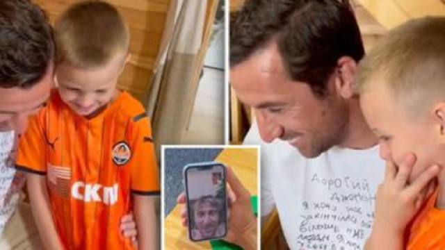 Un gar&ccedil;on ukrainien de 6 ans perd ses parents pendant la guerre, Modric l'appelle en vid&eacute;o (capture YouTube)