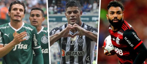 Palmeiras, Galo e Flamengo est&atilde;o nas quartas de final (Fotomontagem)