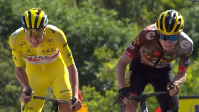La vittoria di Tadej Pogačar a La Planche des Belles Filles.