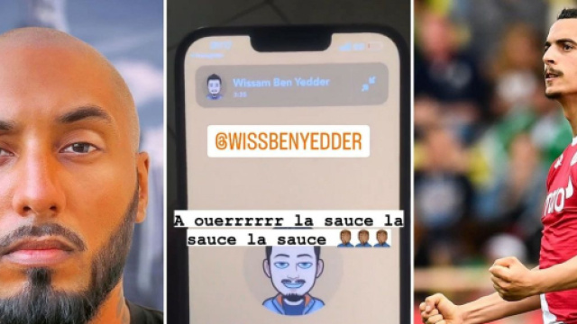 Marc Blata balance des audios compromettants sur Wissam Ben Yedder (captures YouTube et Instagram)