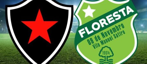 Onde assistir Botafogo-PB x Floresta ao vivo (Arte Eduardo Gouvea)