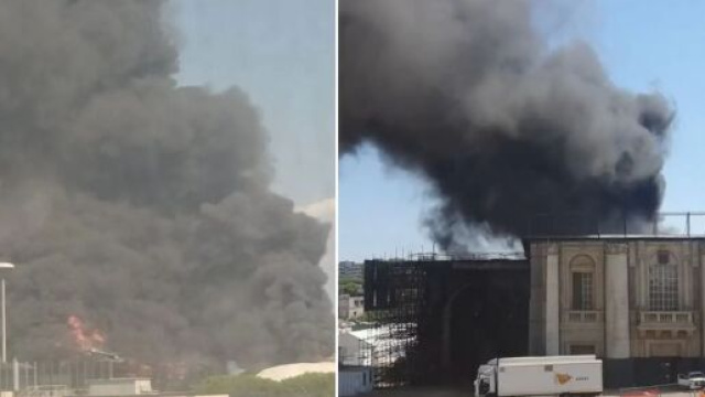 GF Vip 7, incendio a Cinecitt&agrave;