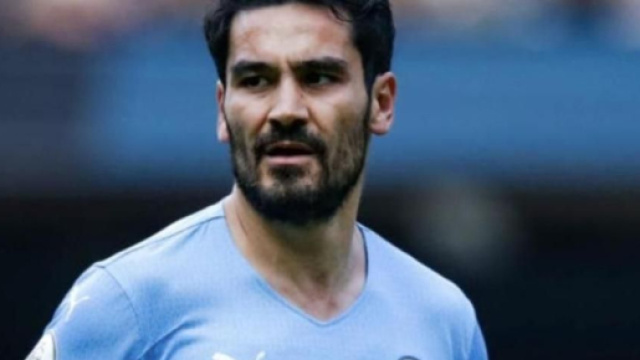In foto Ilkay G&uuml;ndoğan, centrocampista del Manchester City.