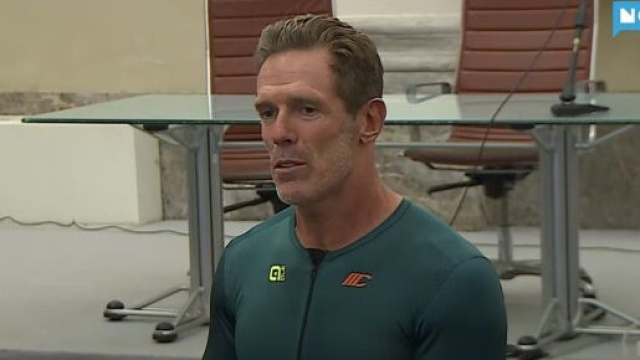 L'ex Campione del Mondo di ciclismo Mario Cipollini.