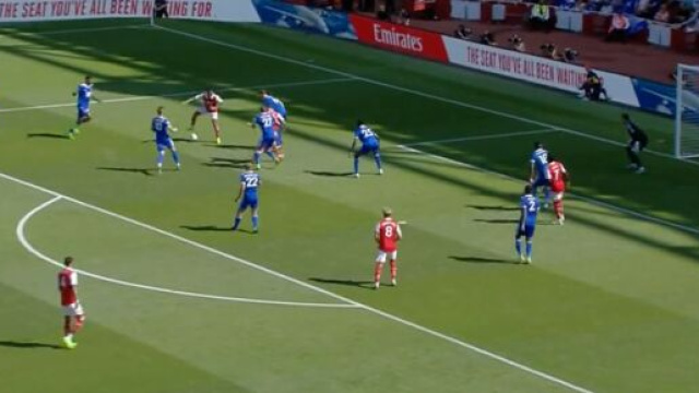 Gabriel Jesus auteur d'un but magnifique ce samedi avec Arsenal. (cr&eacute;dit Canal+)