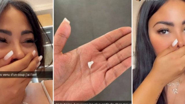 Maeva Ghennam au bout de sa vie et en pleurs &agrave; Marseille : valises &eacute;gar&eacute;es, une dent cass&eacute;e, une c&ocirc;te f&ecirc;l&eacute;e et plus de cils.