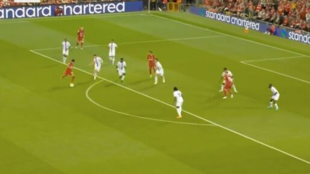 Diaz en feu avec Liverpool ce lundi soir. (cr&eacute;dit C+)