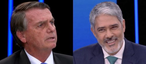 Bolsonaro diz que Bonner mentiu, mas o jornalista mostrou que quem mentiu foi o presidente (Fotomontagem/Reprodu&ccedil;&atilde;o/TV Globo)