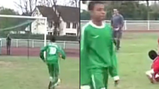 Mbapp&eacute; fait parler sur Twitter pour avoir rat&eacute; un penalty dans sa jeunesse. (cr&eacute;dit Twitter)