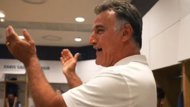 La r&eacute;action de Christophe Galtier pour f&ecirc;ter son 1er titre avec le PSG fait parler (capture YouTube)