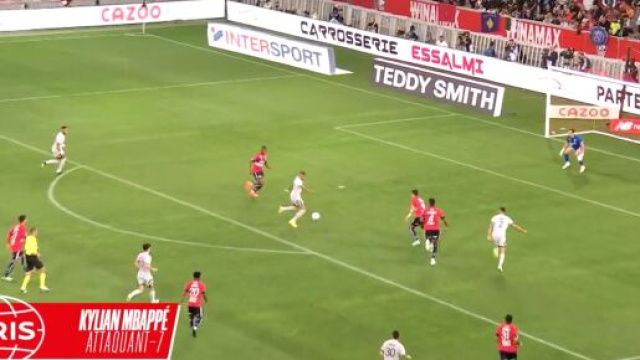 Kylian Mbapp&eacute; en forme face &agrave; Lille ce dimanche soir en Ligue 1. (cr&eacute;dit Twitter)