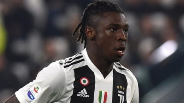 Moise Kean, giocatore della Juventus.