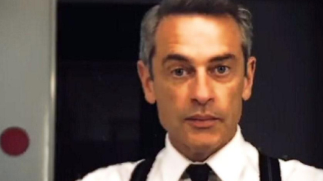 Massimo Poggio sul set della soap Il Paradiso delle Signore.