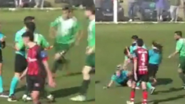 Un joueur agresse violemment une femme arbitre et se fait suspendre &agrave; vie (capture YouTube)