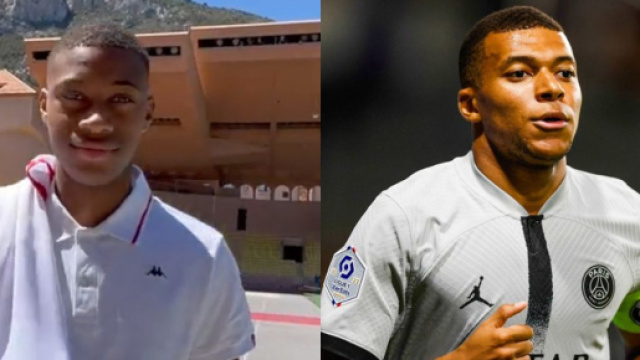 Kylian Mbapp&eacute; et Malamine Efekele ont pas mal de points communs. (cr&eacute;dit Twitter)