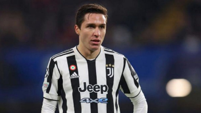 In foto Federico Chiesa, centrocampista della Juve.