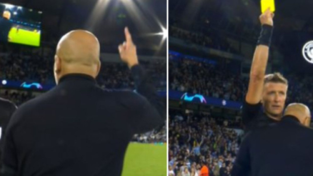 Le c&acirc;lin de Pep Guardiola &agrave; l&rsquo;arbitre fait le buzz (capture YouTube)