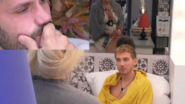 GF vip, Alberto attratto da Luca Salatino.