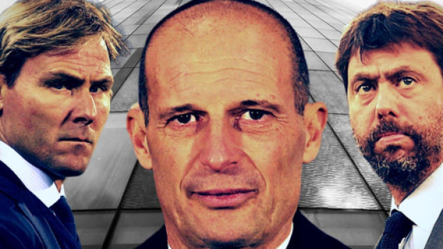 Juve, in foto Nedved, Allegri e Agnelli.