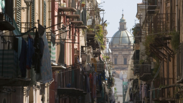 Palermo, citt&agrave; in cui &egrave; avvenuto l'episodio della lite, vie del centro storico.