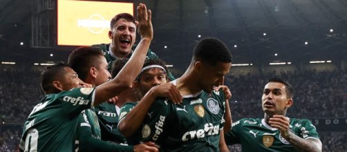 Gol do zagueiro Murilo garantiu os tr&ecirc;s pontos em Belo Horizonte (Cesar Greco/Palmeiras)