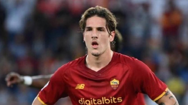 Niccol&ograve; Zaniolo, giocatore della Roma.