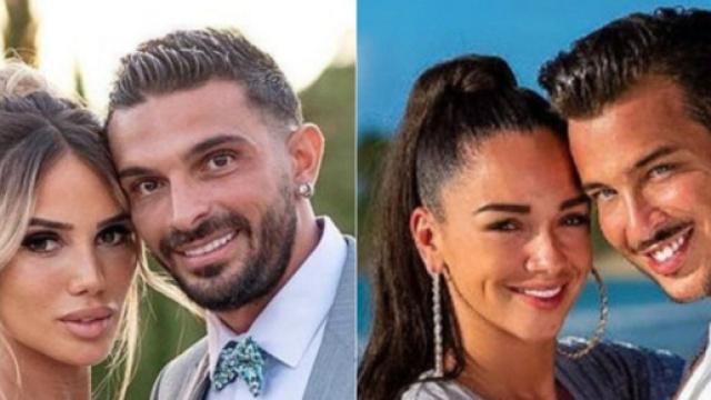 Manon et Julien Tanti, Jazz et Laurent Correia seraient les deux prochains couples qui risqueraient de se s&eacute;parer. (screenshots Instagram, TFX)