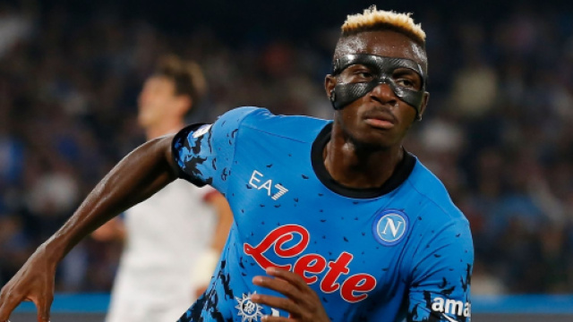 In foto Osimhen, attaccante del Napoli.
